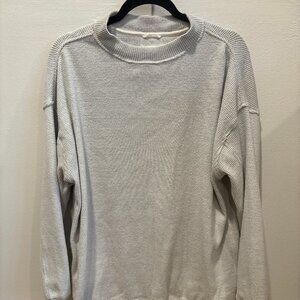 Aerie Women's Oversized Gray Mock Neck Sweatshirt | Size XS